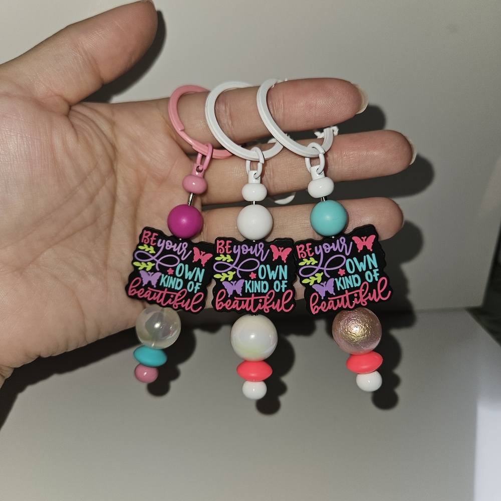 Colorful Inspirational Keychain Set